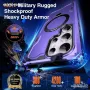 Chicfun Armour Defense Магнитен Калъф за Samsung Galaxy S24 Ultra - Пурпурен, снимка 3