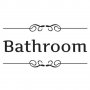 Bathroom Баня стикер лепенка самозалепващ самозалепваща за врата стена мебел, снимка 1 - Декорация за дома - 34716927