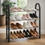 Етажерка за обувки на 4 нива до 12 чифта - стилна и здрава, снимка 4