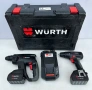 Wurth H 18-MA Compact & Wurth BS 18-A Compact - Безчетков перфоратор и винтоверт 2x18V 4.0Ah, снимка 1
