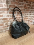 Дамска чанта черна от естествена кожа, снимка 2