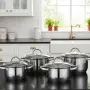 Комплект тенджери Cheffinger – 8 части инокс с капаци, за всички видове котлони, снимка 4