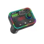 FM трансмитер 12V/24V с Bluetooth 5.0 3 зарядни изхода и LED, снимка 1