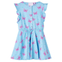 Детска рокля с копчета, без ръкави, синя, 128（SKU:14680