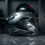 Мото каска SCORPION EXO-530 Slip Gray/Black 2026 ,вградени очила, снимка 2
