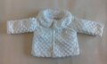 Бебешко яке ilkaybaby, бяло, размер 68, дължина 30 см, 6 месеца - само по телефон!