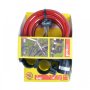 Спирално заключващо устройство за велосипед 180см, 12мм, Синьо/Червено, снимка 1 - Аксесоари за велосипеди - 35974430