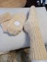 Ръчно плетени дамски чорапи от вълна 38 размер