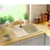 Кухненска мивка от Гранит модел Ибиса 620 Компакт - бежава, снимка 3 - Други - 35868671