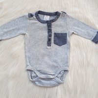 Дънки Tom Tailor и боди риза H&M и дънкова шапка за бебе 0-3 месеца, снимка 2 - Панталони и долнища за бебе - 39207843