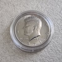 Оригинална монета. САЩ. Половин американски долар  от 1971  . С образа на  JF Kenedi., снимка 7 - Нумизматика и бонистика - 28855445