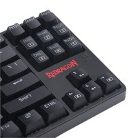 Клавиатура Геймърска USB Redragon Daksa K576R-BK Механична 12 мултимедийни клавиша LED rainbow подсв, снимка 4 - Клавиатури и мишки - 41991388