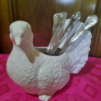 Голям бял гълъб - от порцелан. Внос от Германия., снимка 6 - Аксесоари за кухня - 36184287