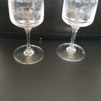 Кристални чаши - комплект за двама - оловен кристал - Kisslinger Rattenberg Kristallglas, снимка 7 - Сервизи - 36307164