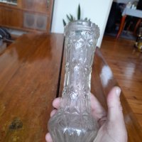 Стара стъклена ваза #9, снимка 3 - Други ценни предмети - 39095920