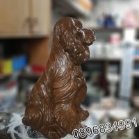 Статуя куче от бетон. Фигура за декорация - кафяв цвят, снимка 3 - Градински мебели, декорация  - 35851547