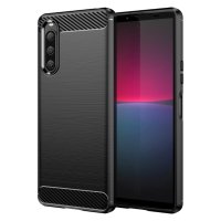 Sony Xperia 10 V Удароустойчив Гръб Карбон, снимка 1 - Калъфи, кейсове - 41615715