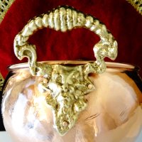 Меден съд с бронзови дръжки,лъвски глави. , снимка 5 - Антикварни и старинни предмети - 40253196