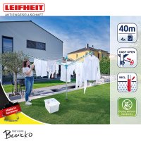 Leifheit Ротативна стойка за сушене на дрехи, Linomatic M400, 85245, снимка 3 - Други - 40758405