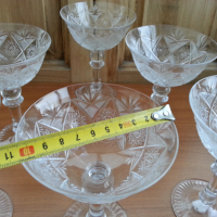 кристални чаши , снимка 4 - Антикварни и старинни предмети - 24140339