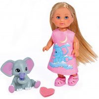 Кукла Simba Toys Evi Love - Еви, със слонче, снимка 2 - Кукли - 36001319