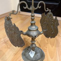 Стара маслена лампа, снимка 6 - Антикварни и старинни предмети - 41242834