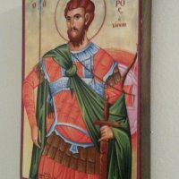 Икона на Свети Теодор Тирон icona Sveti Teodor Tiron, снимка 3 - Картини - 13472969