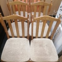 Комплект трапезни столове дъбов масив 6бр Германия, снимка 5 - Столове - 39817968