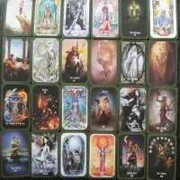 80 таро карти с кант и малка книжка: Fantastic Myths and Legends Tarot, снимка 12 - Карти за игра - 34436817