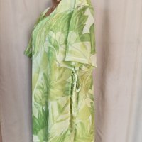  52 Разкошна зелена рокля за едра дама , снимка 8 - Рокли - 41015530