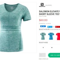 Salomon Elevate MoveOn SS Tee W тениска, снимка 9 - Тениски - 41829863