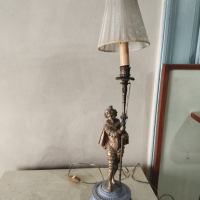Стара настолна лампа арт деко, снимка 2 - Настолни лампи - 44822127