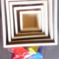 Дървени кубчета с различна големина, снимка 2 - Играчки за стая - 39437333