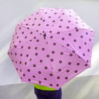 2433 Сгъваем автоматичен чадър на мечета с UV защита, снимка 3 - Други - 34235527