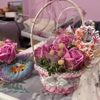 Кашпи със сапунени ароматни рози, снимка 8 - Подаръци за жени - 44308109
