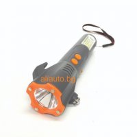 Фенер, Работна лампа LED, Авариен чук, Предпазен нож, USB, снимка 1 - Аксесоари и консумативи - 38836107