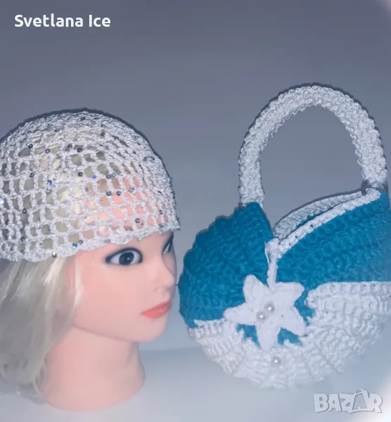 Комплект чанта и шапка за плаж, снимка 1