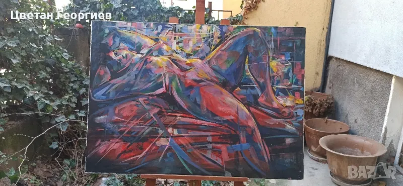 картина с маслени бои без рамка, снимка 1