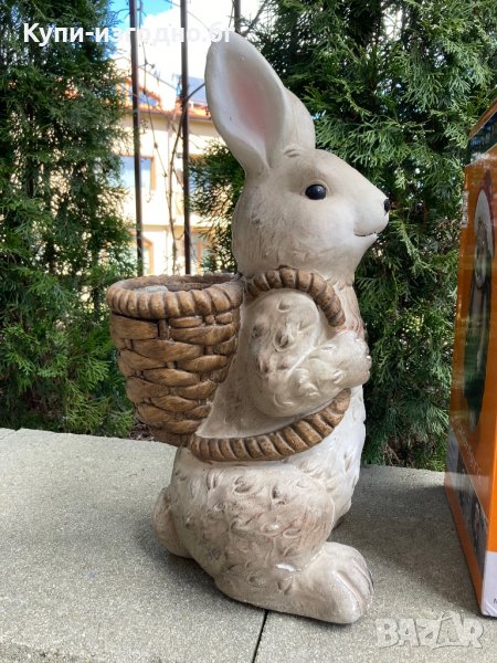 Заек и таралеж - градинска декорация 45 см, снимка 1