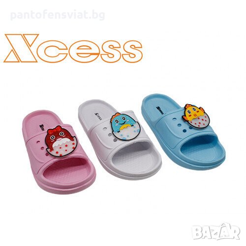 Детски гумени чехли бял 24/29, снимка 1