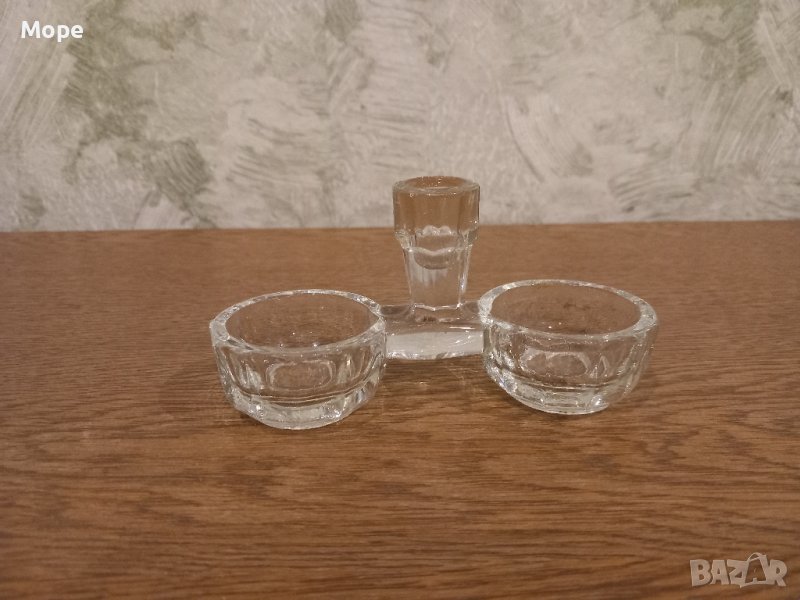 стъклена солница , снимка 1