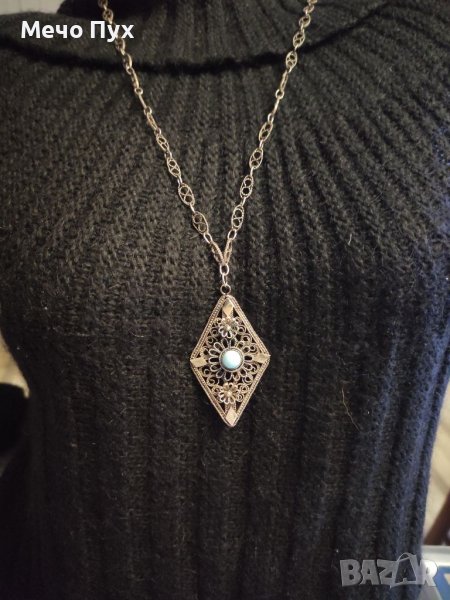 Старо сребърно колие (80), снимка 1