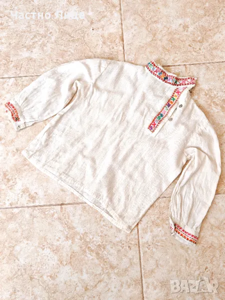 Старинна Царска Детска Везана Риза 1930-40те г., снимка 1