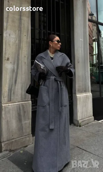 Дамско луксозно палто Gray, снимка 1