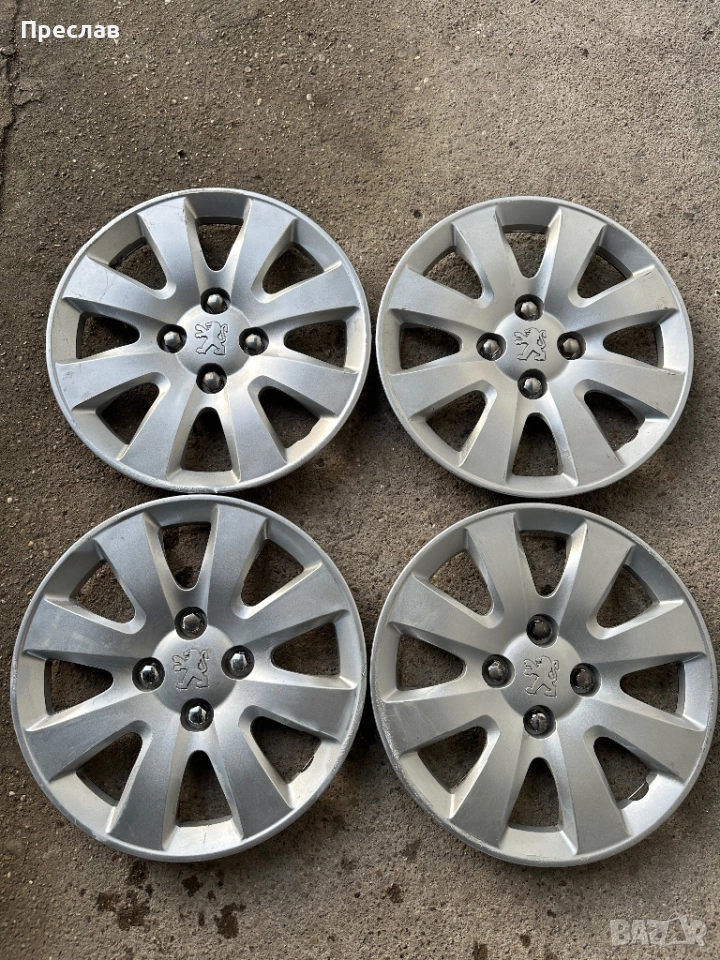 4 броя оригинални тасове за Peugeot 207 15, снимка 1