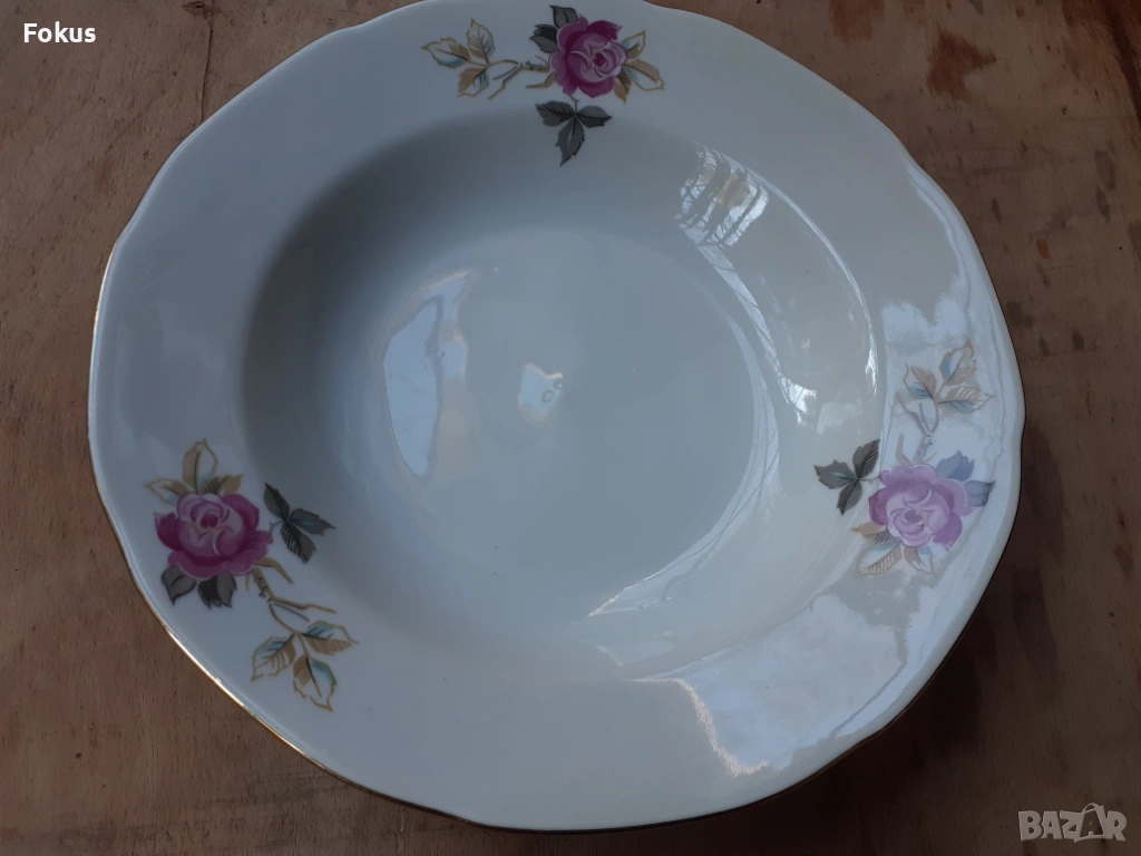 Български порцелан чиния хубава шарка, снимка 1