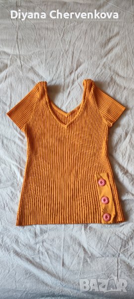 Оранжева лятна блуза, снимка 1