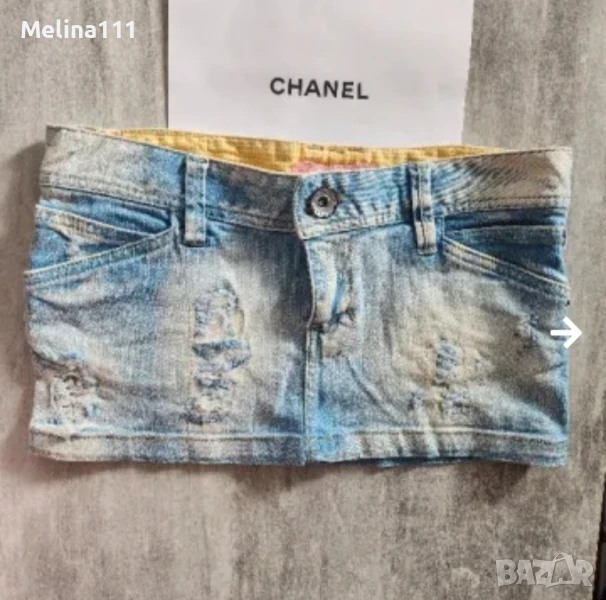 дънкова пола фр ферручи, снимка 1