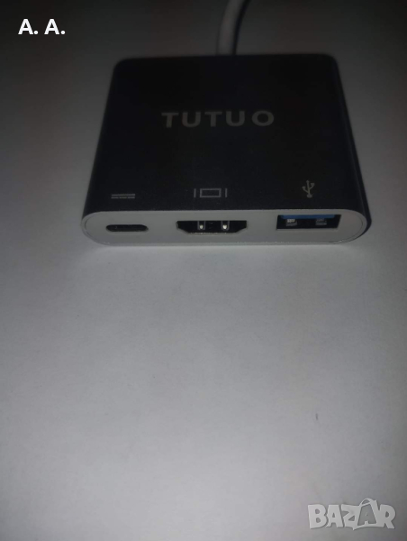 TUTUO USB Type C към 1080P HDMI адаптер за Nintendo Switch, USB C PD захранващ порт, USB-A 3.0 хъб, , снимка 1