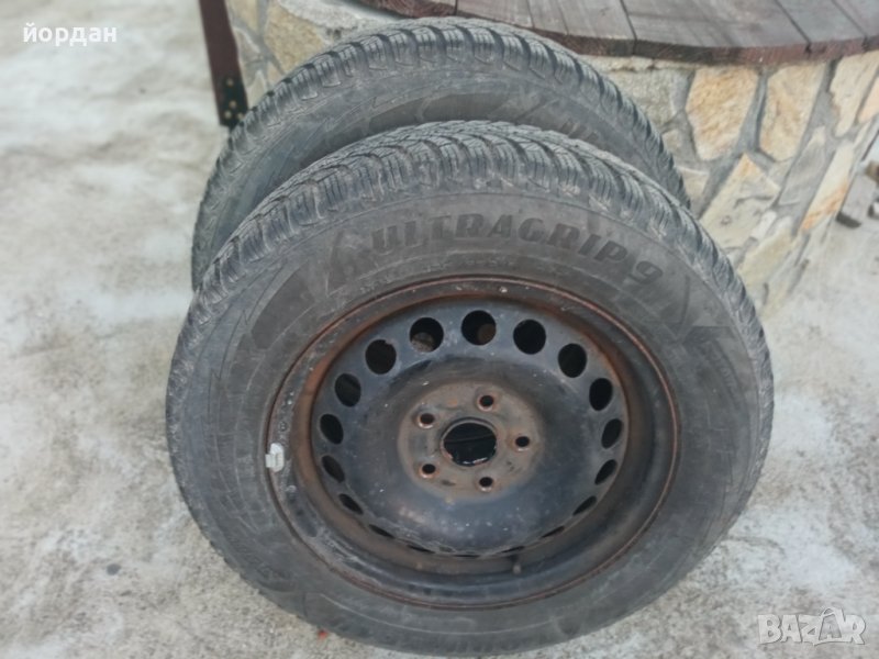 Зимни гуми  с джанти 195/65/15...5-112 mm...Good Year , снимка 1